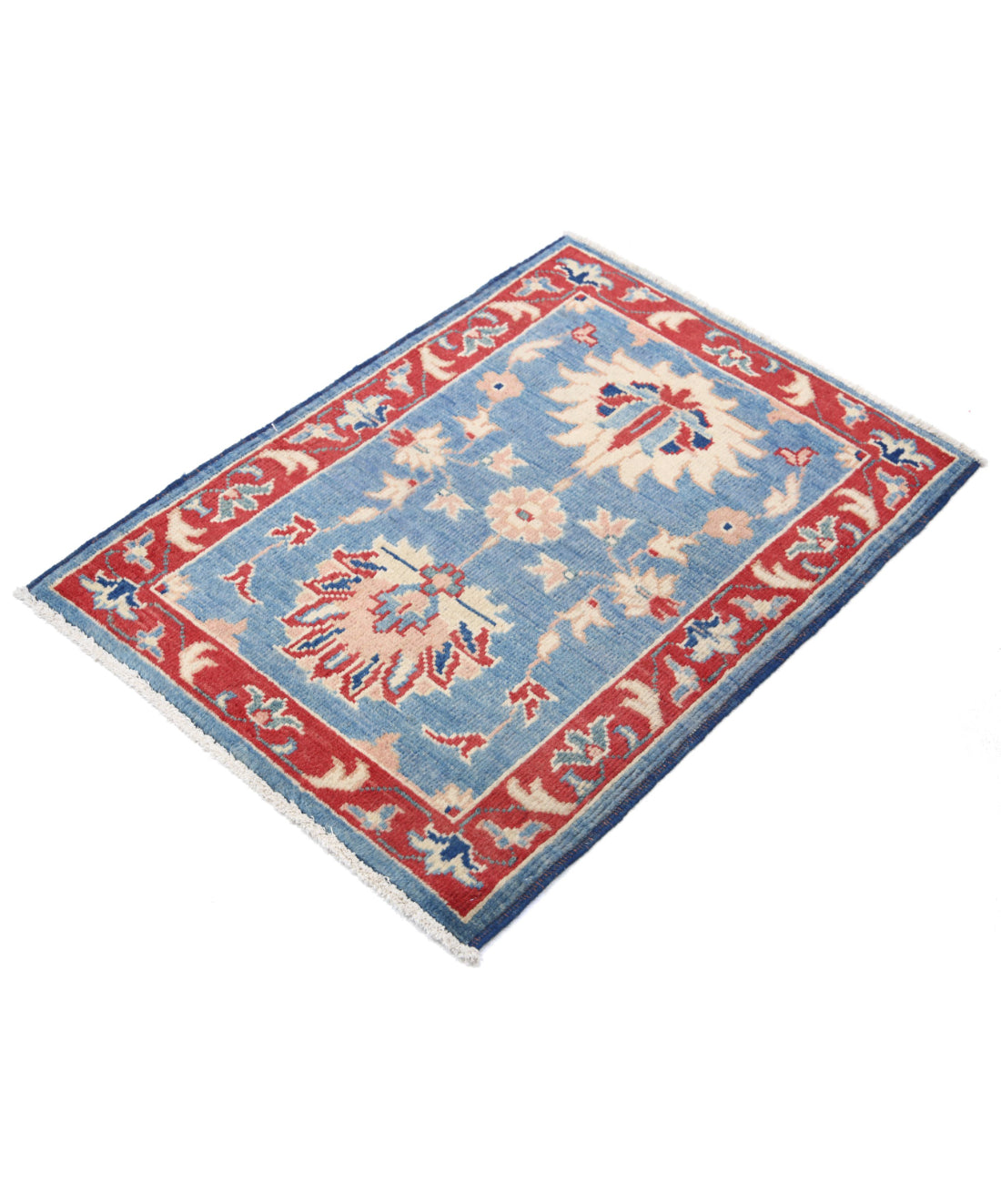 Ziegler 2'2'' X 2'11'' Hand-Knotted Wool Rug 2'2'' x 2'11'' (65 X 88) / Blue / N/A