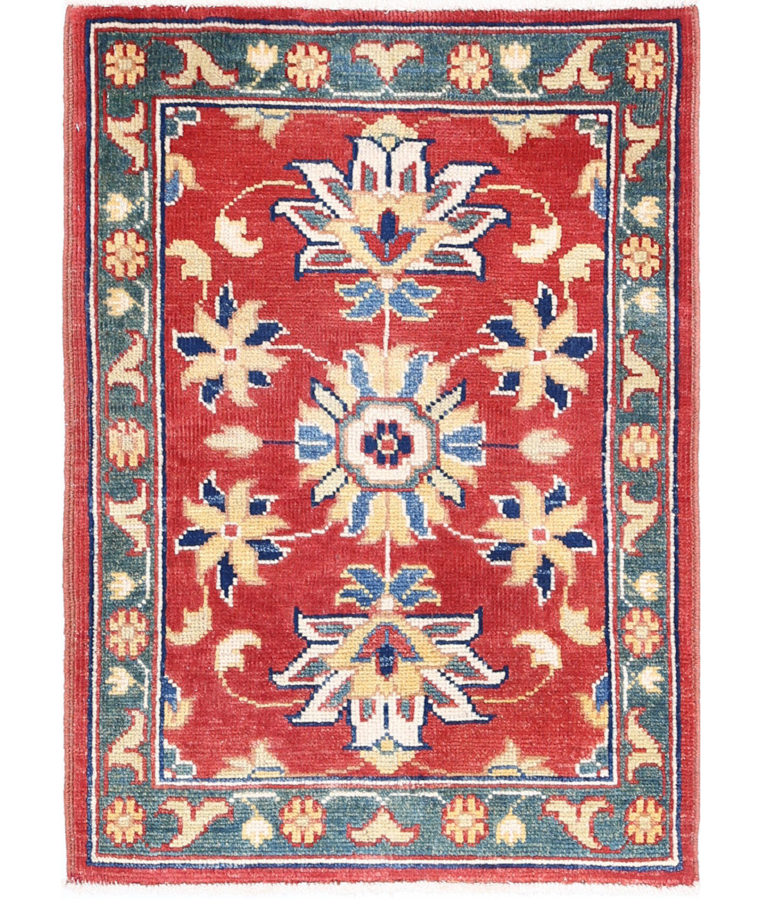 Ziegler 2'1'' X 2'10'' Hand-Knotted Wool Rug 2'1'' x 2'10'' (63 X 85) / Red / N/A