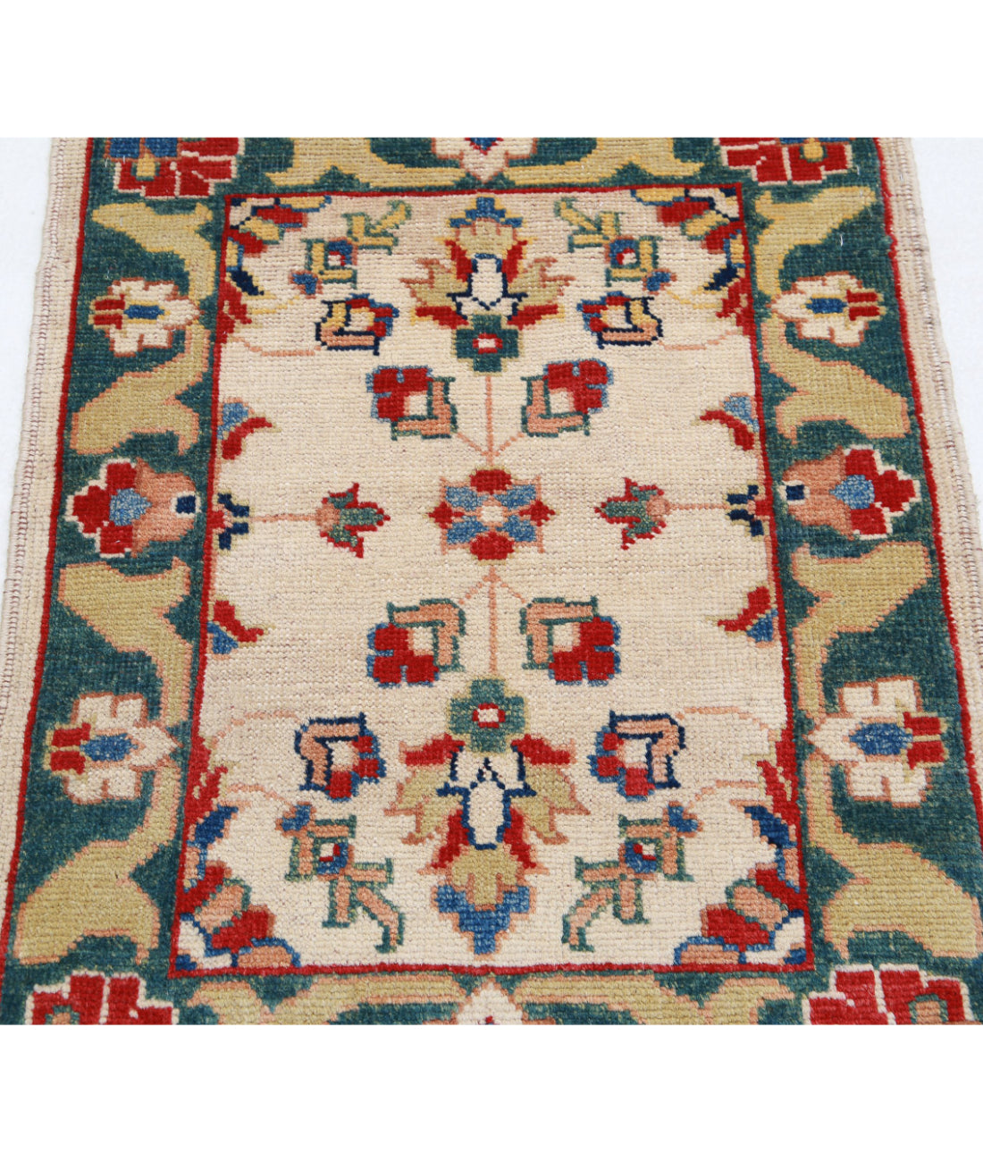 Ziegler 2'1'' X 2'3'' Hand-Knotted Wool Rug 2'1'' x 2'3'' (63 X 68) / Ivory / N/A