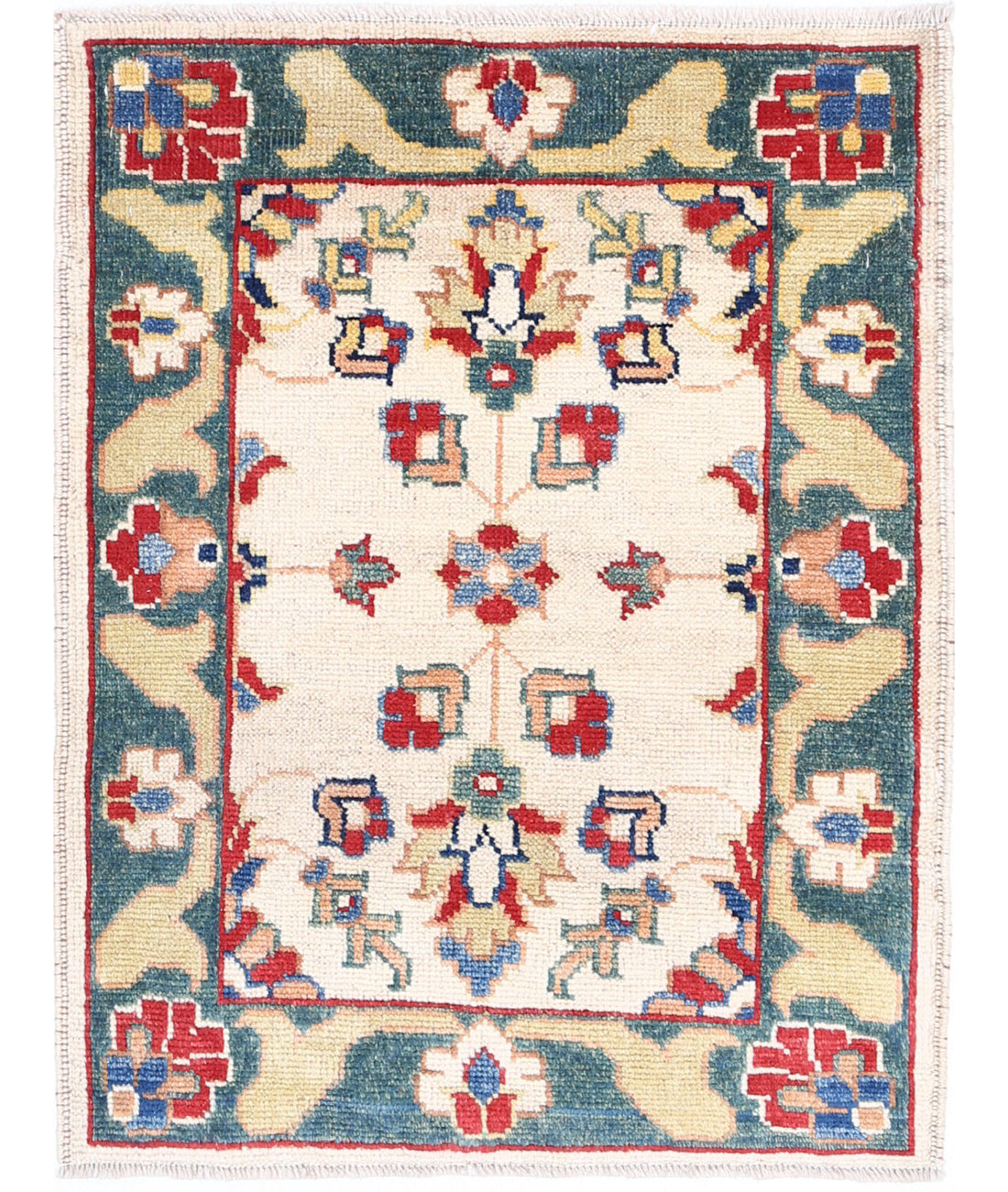 Ziegler 2'1'' X 2'3'' Hand-Knotted Wool Rug 2'1'' x 2'3'' (63 X 68) / Ivory / N/A