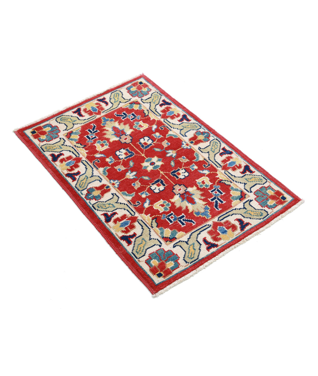 Ziegler 2'1'' X 2'10'' Hand-Knotted Wool Rug 2'1'' x 2'10'' (63 X 85) / Red / N/A