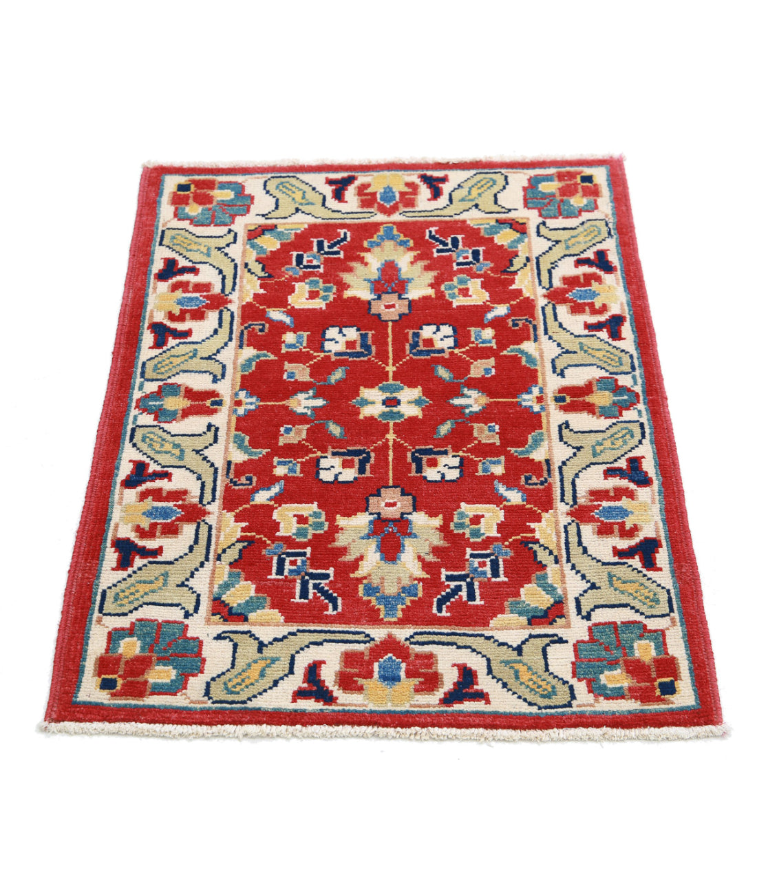Ziegler 2'1'' X 2'10'' Hand-Knotted Wool Rug 2'1'' x 2'10'' (63 X 85) / Red / N/A