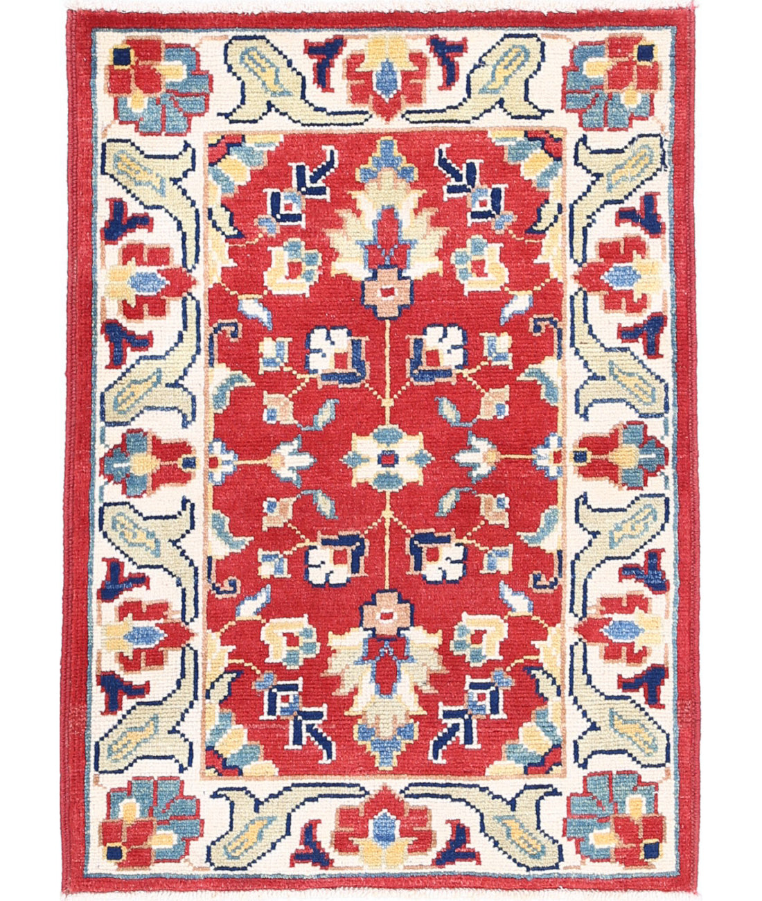 Ziegler 2'1'' X 2'10'' Hand-Knotted Wool Rug 2'1'' x 2'10'' (63 X 85) / Red / N/A