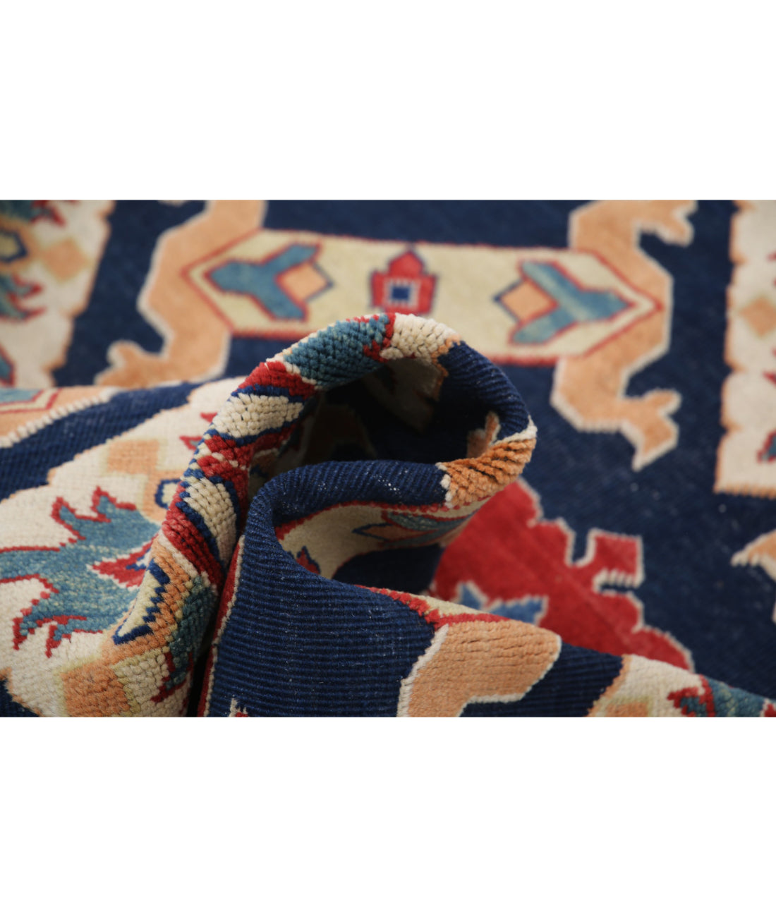 Ziegler 4'0'' X 6'0'' Hand-Knotted Wool Rug 4'0'' x 6'0'' (120 X 180) / Blue / N/A