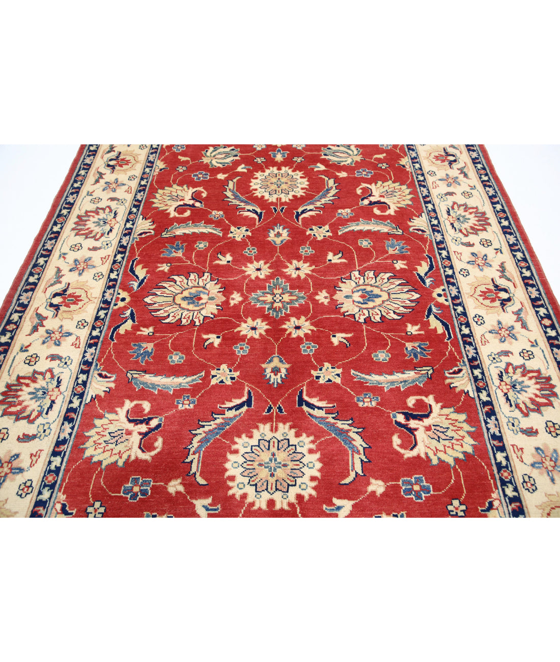 Ziegler 6'6'' X 9'8'' Hand-Knotted Wool Rug 6'6'' x 9'8'' (195 X 290) / Red / N/A