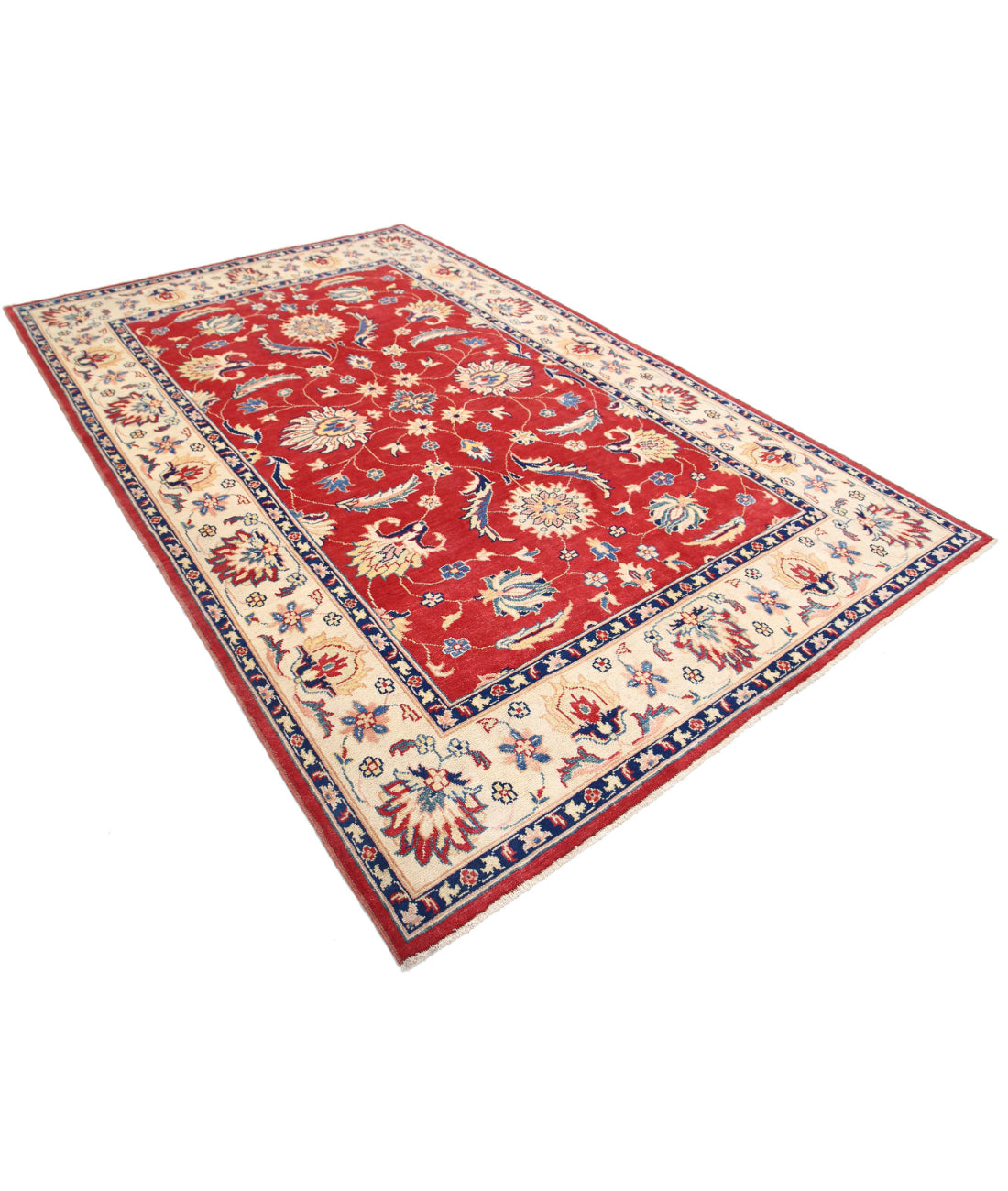 Ziegler 6'7'' X 9'11'' Hand-Knotted Wool Rug 6'7'' x 9'11'' (198 X 298) / Red / N/A