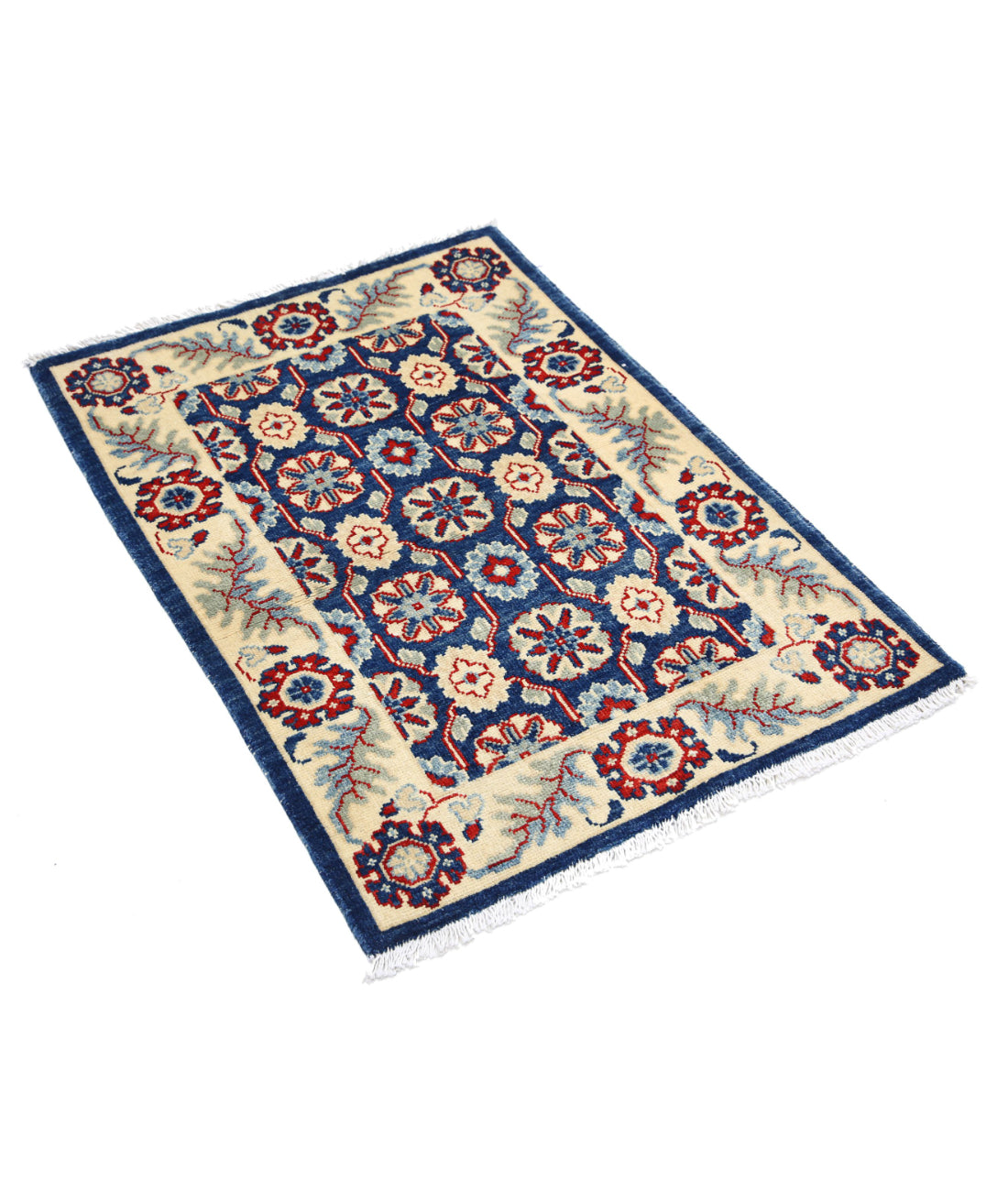Ziegler 2'6'' X 3'7'' Hand-Knotted Wool Rug 2'6'' x 3'7'' (75 X 108) / Blue / N/A