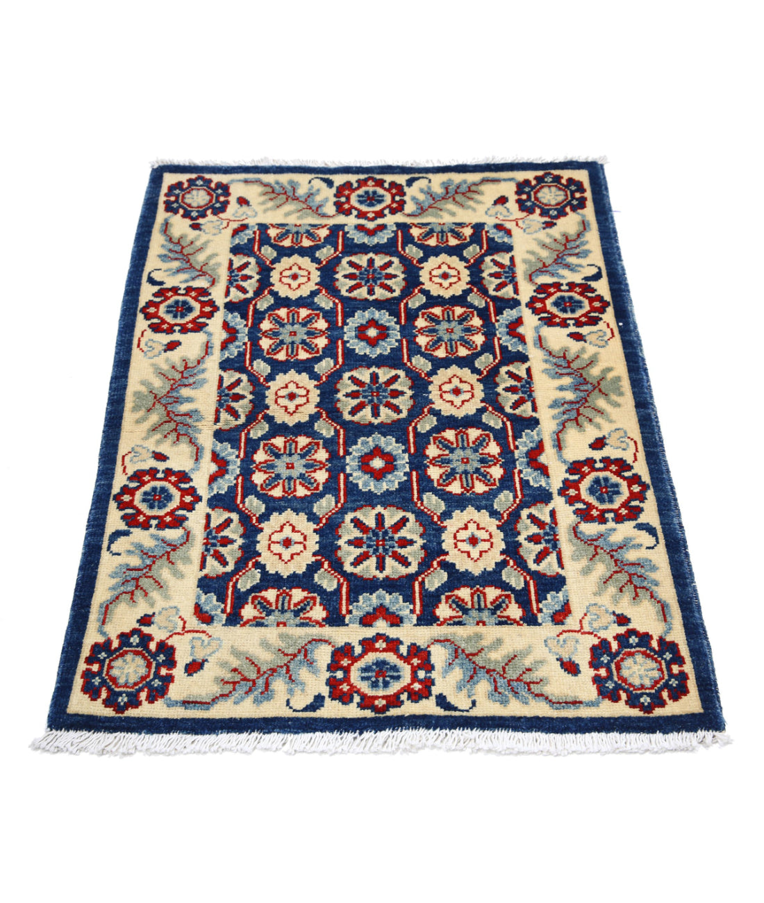 Ziegler 2'6'' X 3'7'' Hand-Knotted Wool Rug 2'6'' x 3'7'' (75 X 108) / Blue / N/A