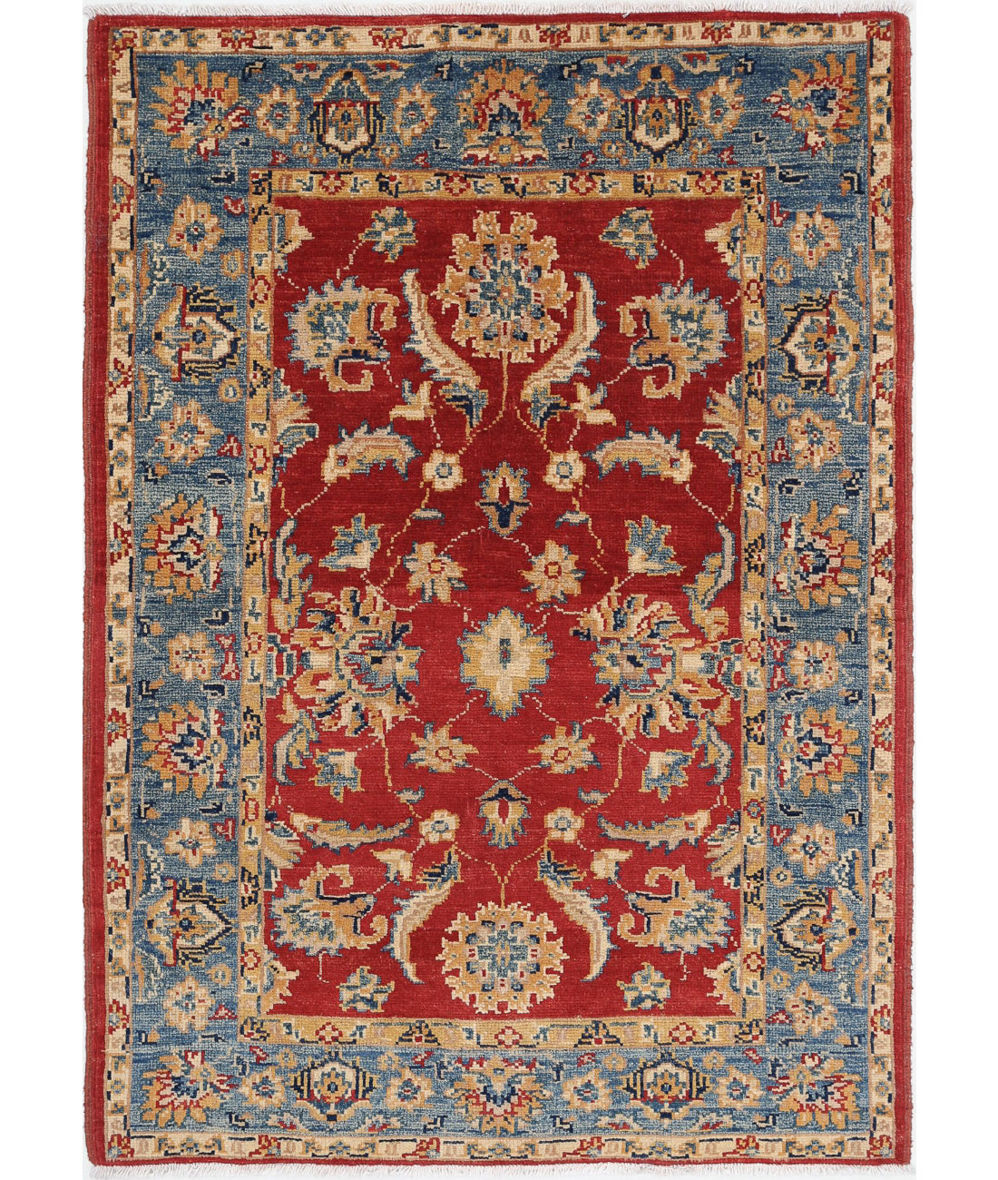 Ziegler 3'4'' X 4'9'' Hand-Knotted Wool Rug 3'4'' x 4'9'' (100 X 143) / Red / N/A