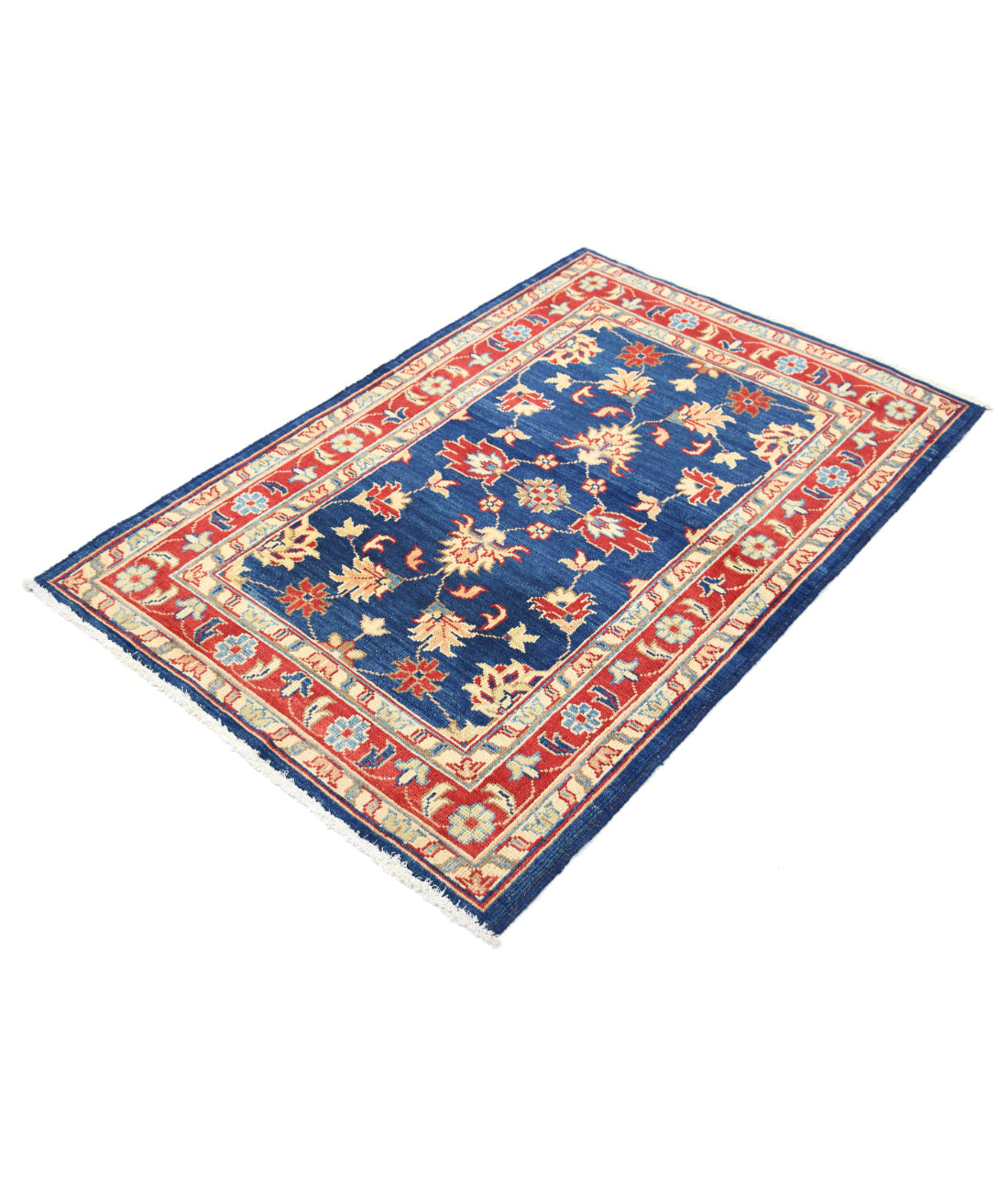 Ziegler 3'1'' X 4'9'' Hand-Knotted Wool Rug 3'1'' x 4'9'' (93 X 143) / Blue / N/A
