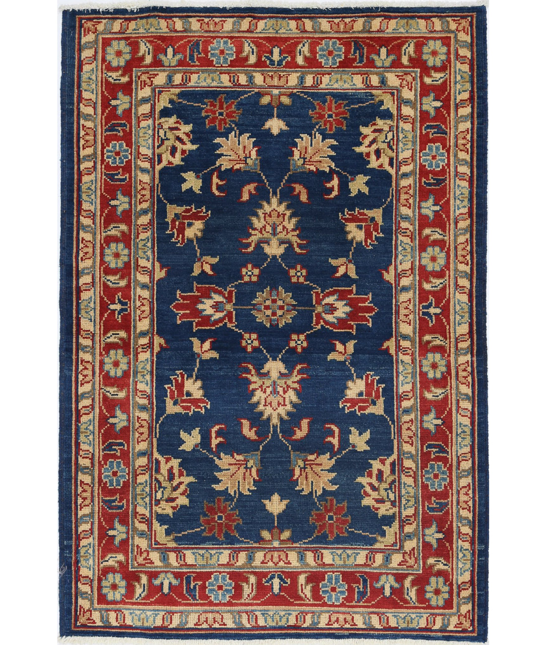 Ziegler 3'1'' X 4'9'' Hand-Knotted Wool Rug 3'1'' x 4'9'' (93 X 143) / Blue / N/A