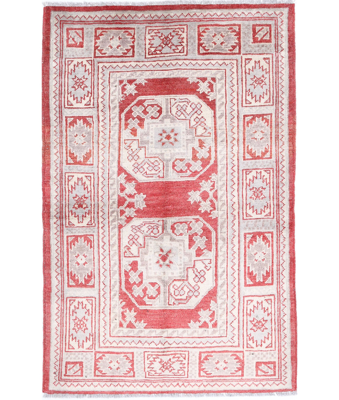 Ziegler 3'1'' X 4'9'' Hand-Knotted Wool Rug 3'1'' x 4'9'' (93 X 143) / Red / N/A