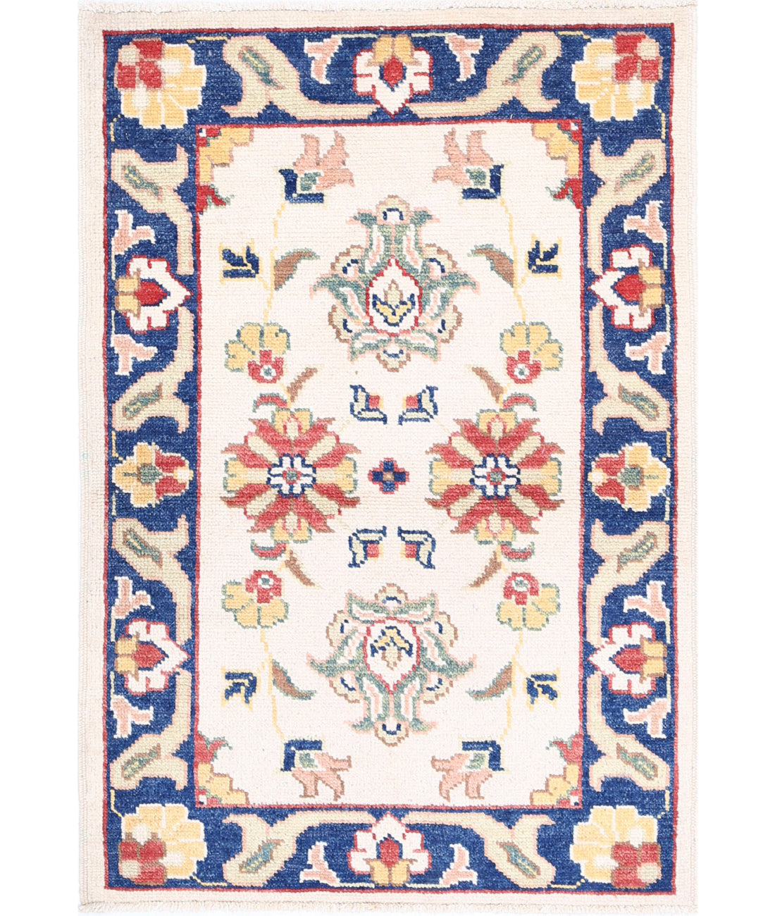 Ziegler 2'7'' X 3'9'' Hand-Knotted Wool Rug 2'7'' x 3'9'' (78 X 113) / Ivory / N/A
