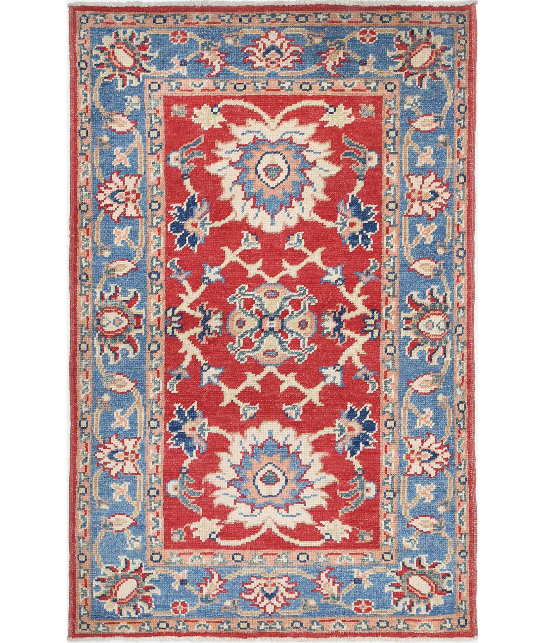 Ziegler 2'9'' X 4'6'' Hand-Knotted Wool Rug 2'9'' x 4'6'' (83 X 135) / Red / N/A