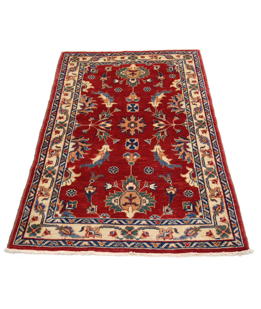 Ziegler 3'0'' X 4'9'' Hand-Knotted Wool Rug 3'0'' x 4'9'' (90 X 143) / Red / N/A