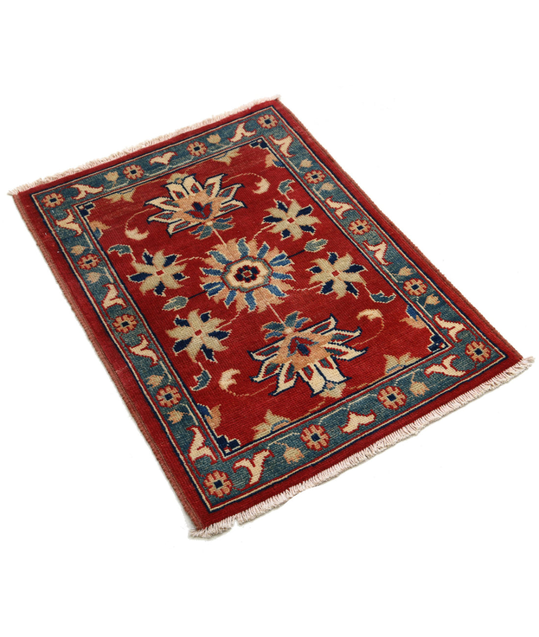 Ziegler 2'0'' X 2'10'' Hand-Knotted Wool Rug 2'0'' x 2'10'' (60 X 85) / Red / N/A