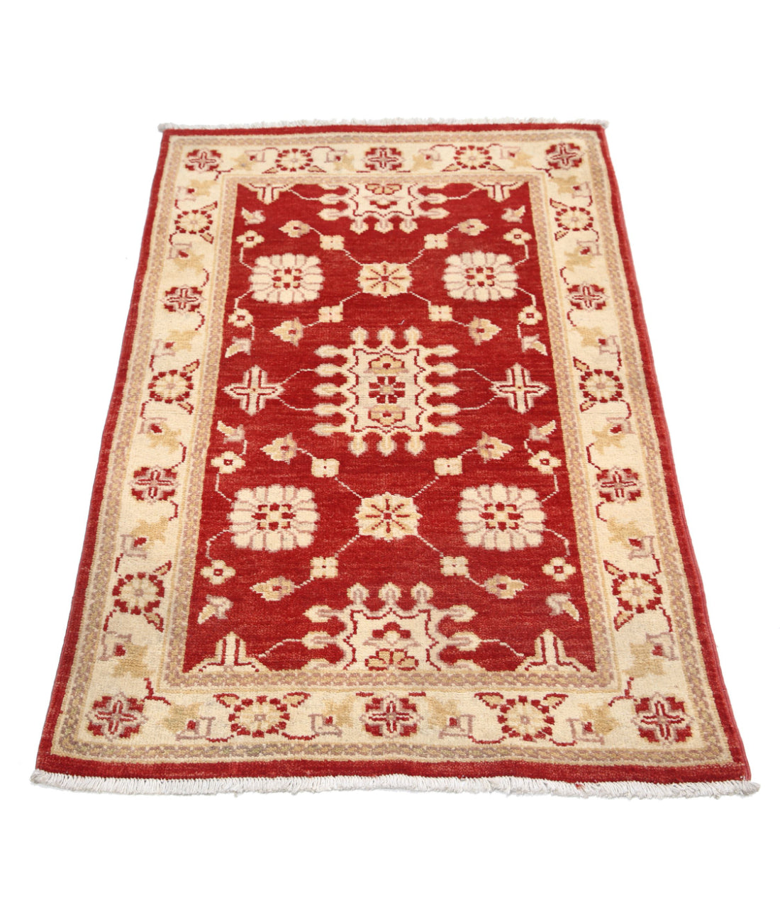 Ziegler 2'6'' X 4'0'' Hand-Knotted Wool Rug 2'6'' x 4'0'' (75 X 120) / Red / N/A