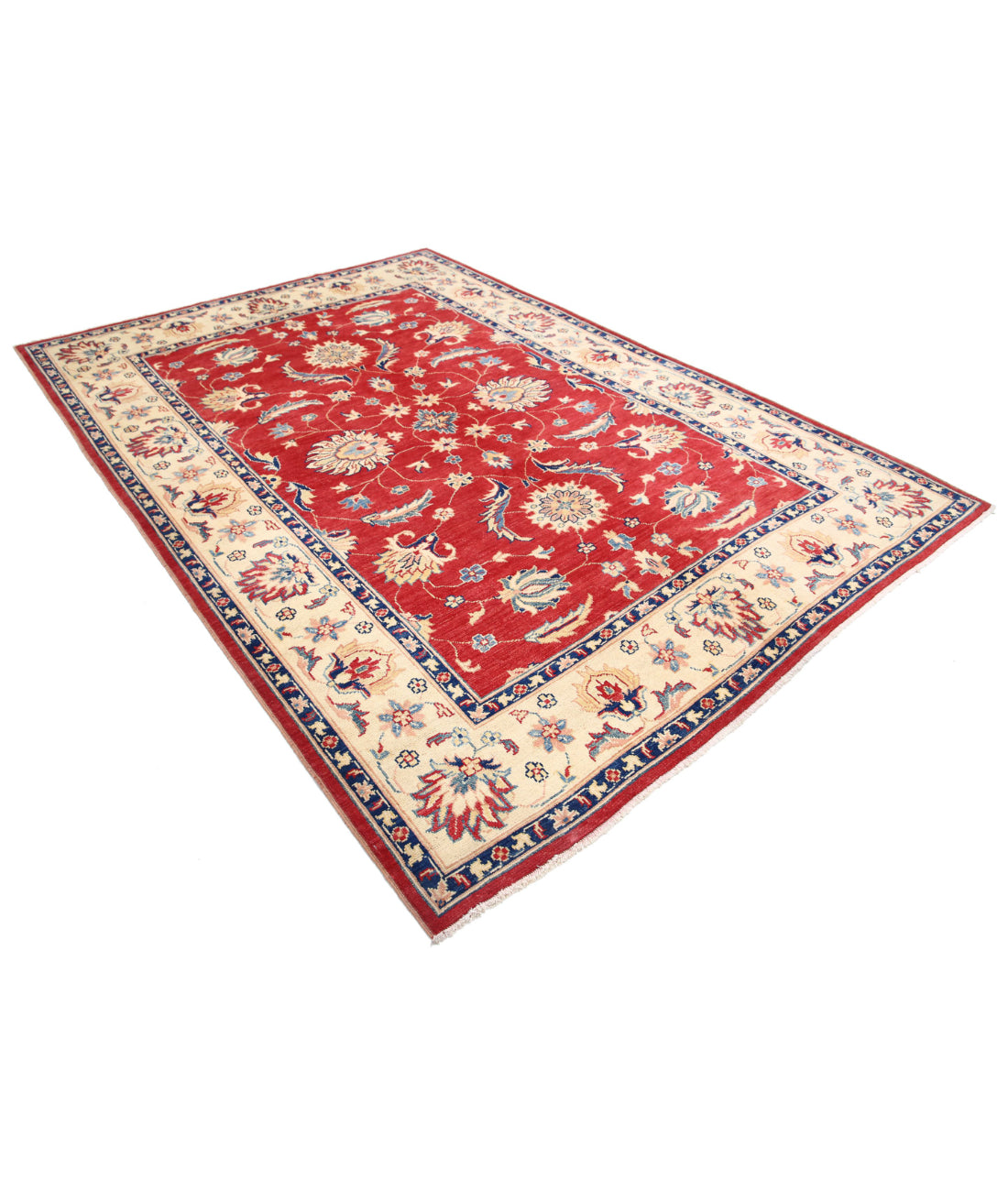 Ziegler 6'8'' X 9'6'' Hand-Knotted Wool Rug 6'8'' x 9'6'' (200 X 285) / Red / N/A