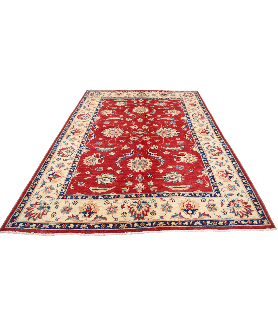 Ziegler 6'8'' X 9'6'' Hand-Knotted Wool Rug 6'8'' x 9'6'' (200 X 285) / Red / N/A