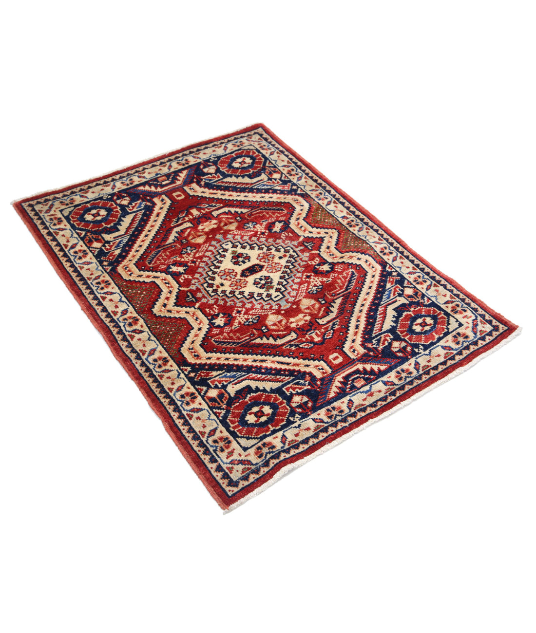 Ziegler 2'8'' X 3'7'' Hand-Knotted Wool Rug 2'8'' x 3'7'' (80 X 108) / Red / N/A