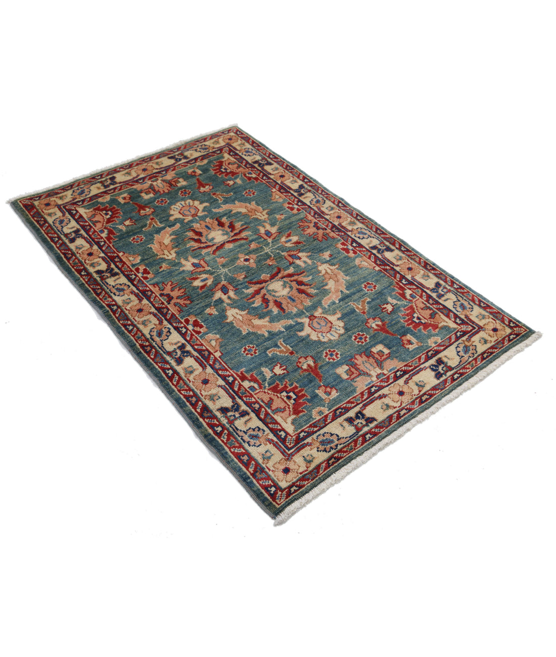 Ziegler 3'1'' X 4'8'' Hand-Knotted Wool Rug 3'1'' x 4'8'' (93 X 140) / Green / N/A
