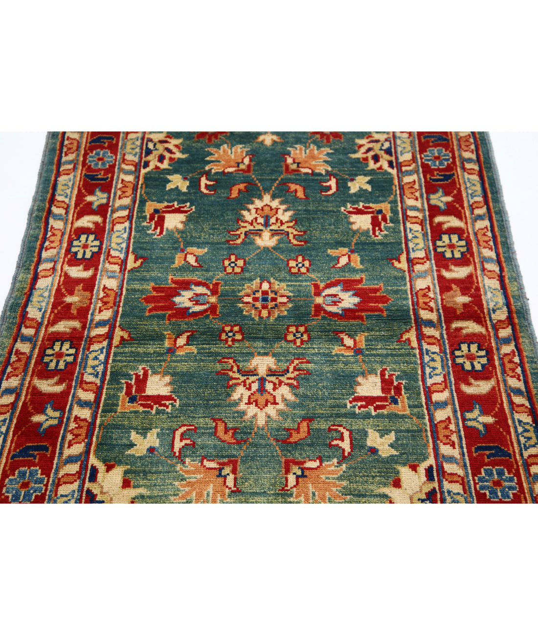 Ziegler 3'0'' X 4'10'' Hand-Knotted Wool Rug 3'0'' x 4'10'' (90 X 145) / Green / N/A