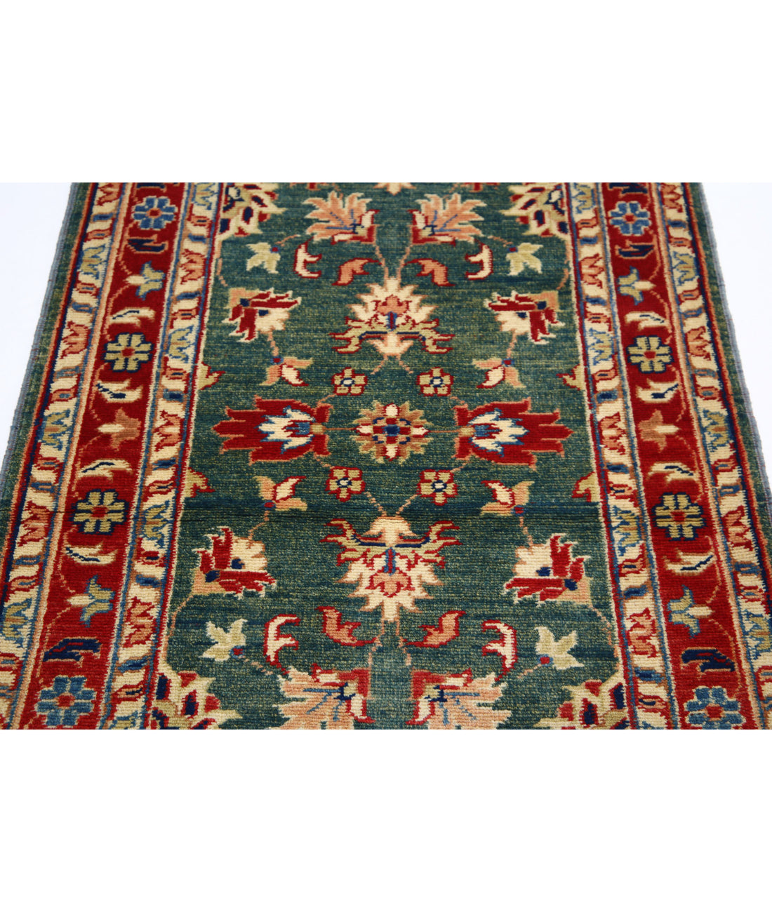 Ziegler 2'11'' X 4'9'' Hand-Knotted Wool Rug 2'11'' x 4'9'' (88 X 143) / Green / N/A