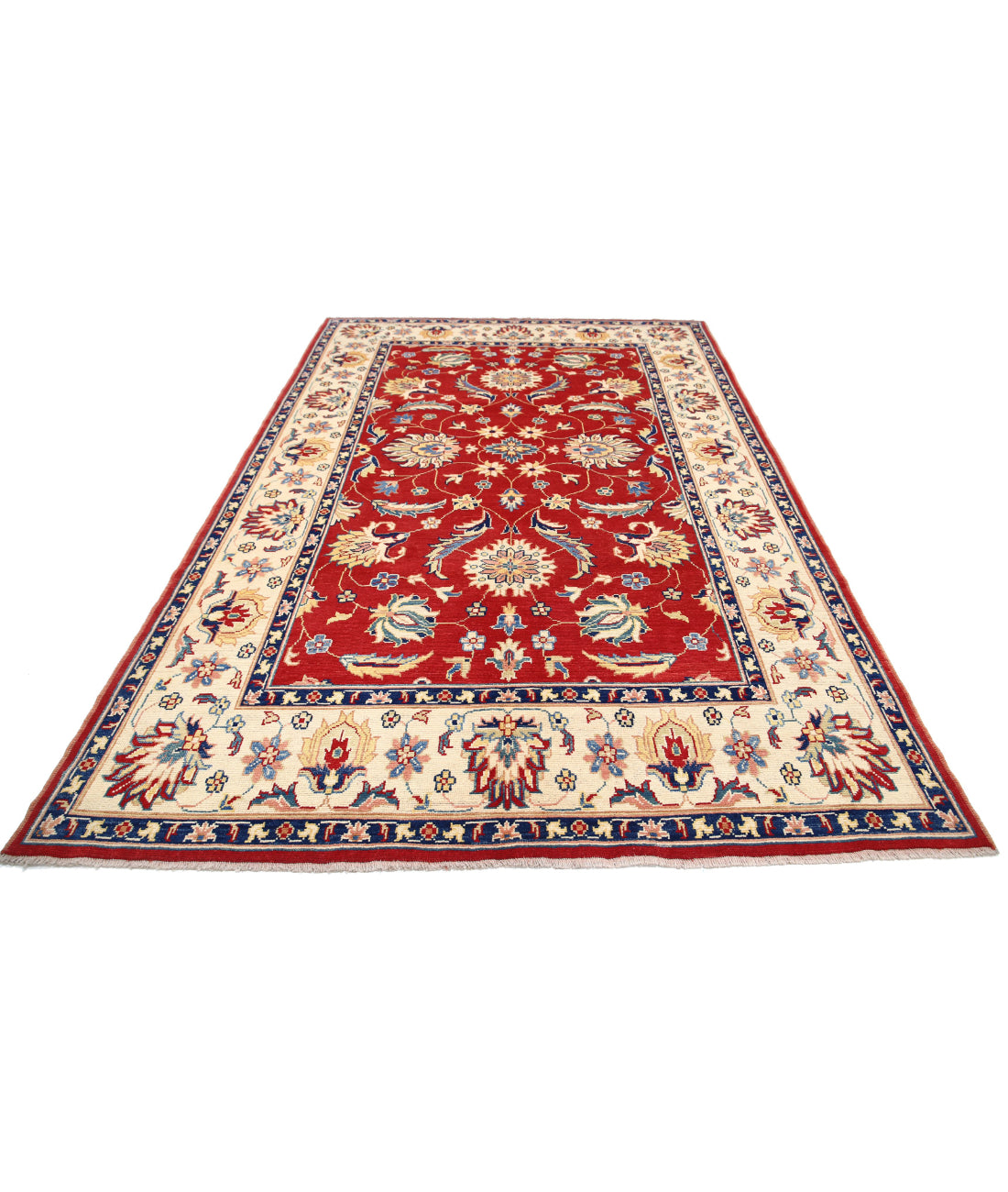 Ziegler 6'8'' X 10'4'' Hand-Knotted Wool Rug 6'8'' x 10'4'' (200 X 310) / Red / N/A