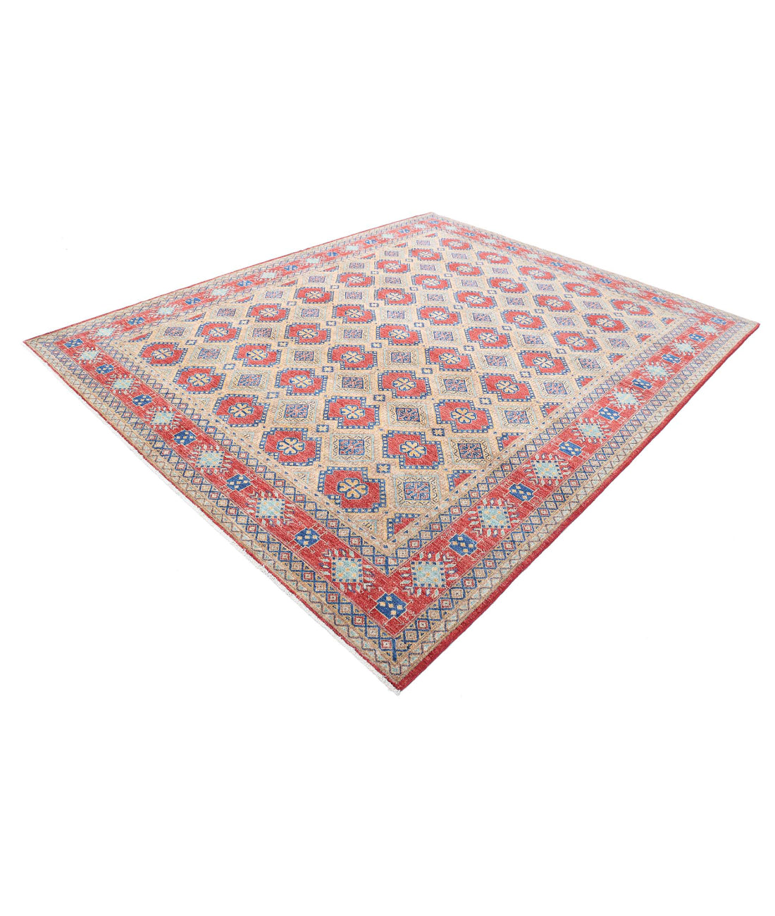 Ziegler 8'1'' X 9'11'' Hand-Knotted Wool Rug 8'1'' x 9'11'' (243 X 298) / Gold / Red