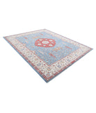 Ziegler 8'0'' X 9'9'' Hand-Knotted Wool Rug 8'0'' x 9'9'' (240 X 293) / Blue / Ivory