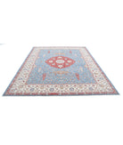 Ziegler 8'0'' X 9'9'' Hand-Knotted Wool Rug 8'0'' x 9'9'' (240 X 293) / Blue / Ivory