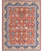 Ziegler 8'10'' X 11'4'' Hand-Knotted Wool Rug 8'10'' x 11'4'' (265 X 340) / Rust / Blue