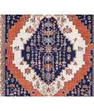 Heriz 8'9'' X 11'8'' Hand-Knotted Wool Rug 8'9'' x 11'8'' (263 X 350) / Blue / Ivory