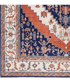 Heriz 8'9'' X 11'8'' Hand-Knotted Wool Rug 8'9'' x 11'8'' (263 X 350) / Blue / Ivory