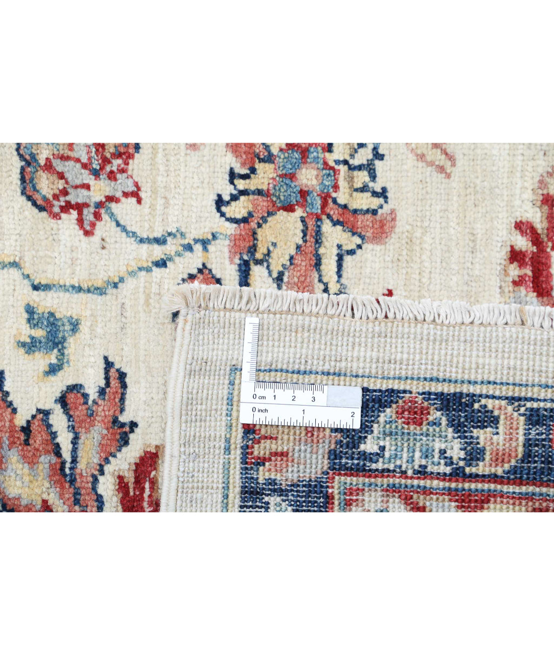 Ziegler 7'11'' X 9'10'' Hand-Knotted Wool Rug 7'11'' x 9'10'' (238 X 295) / Ivory / Blue