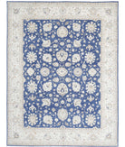 Ziegler 8'9'' X 11'10'' Hand-Knotted Wool Rug 8'9'' x 11'10'' (263 X 355) / Blue / Ivory
