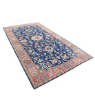 Ziegler 6'3'' X 11'6'' Hand-Knotted Wool Rug 6'3'' x 11'6'' (188 X 345) / Blue / Rust