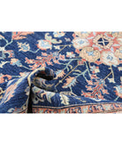 Ziegler 6'3'' X 11'6'' Hand-Knotted Wool Rug 6'3'' x 11'6'' (188 X 345) / Blue / Rust