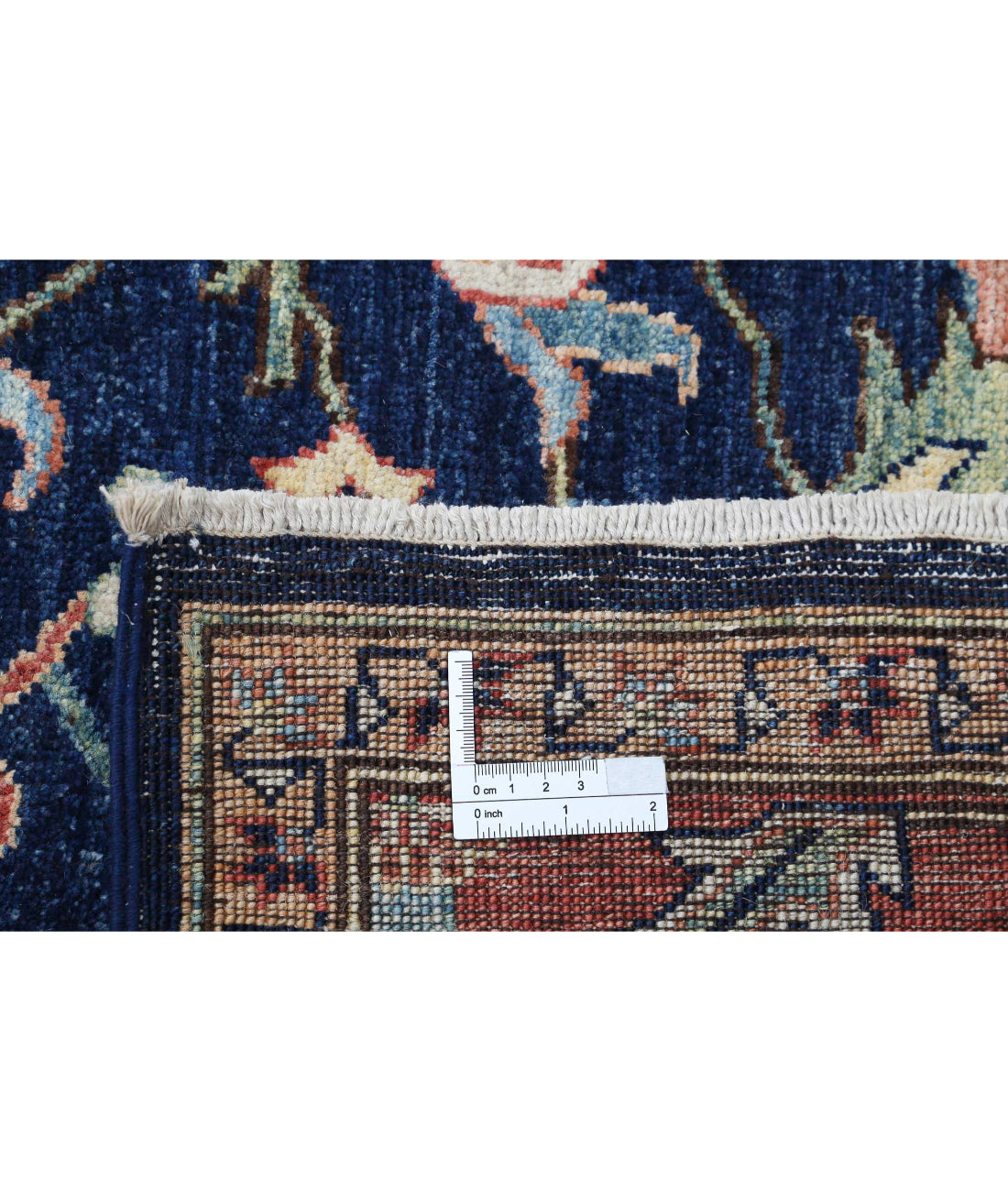 Ziegler 6'3'' X 11'6'' Hand-Knotted Wool Rug 6'3'' x 11'6'' (188 X 345) / Blue / Rust