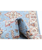 Ziegler 2'7'' X 9'7'' Hand-Knotted Wool Rug 2'7'' x 9'7'' (78 X 288) / Blue / Ivory
