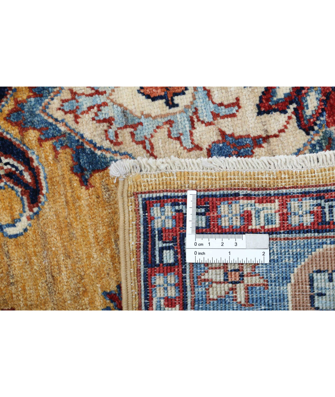 Ziegler 4'0'' X 5'10'' Hand-Knotted Wool Rug 4'0'' x 5'10'' (120 X 175) / Gold / Blue