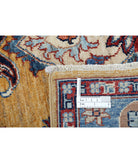 Ziegler 4'0'' X 5'10'' Hand-Knotted Wool Rug 4'0'' x 5'10'' (120 X 175) / Gold / Blue