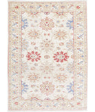 Ziegler 4'2'' X 5'8'' Hand-Knotted Wool Rug 4'2'' x 5'8'' (125 X 170) / Ivory / Taupe