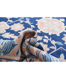 Ziegler 10'9'' X 16'7'' Hand-Knotted Wool Rug 10'9'' x 16'7'' (323 X 498) / Blue / Rust