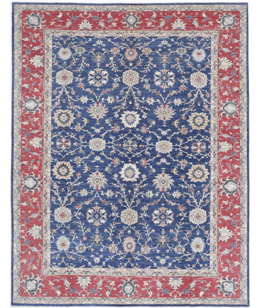 Ziegler 8'3'' X 10'9'' Hand-Knotted Wool Rug 8'3'' x 10'9'' (248 X 323) / Blue / Red