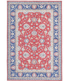 Ziegler 6'5'' X 9'5'' Hand-Knotted Wool Rug 6'5'' x 9'5'' (193 X 283) / Red / Blue