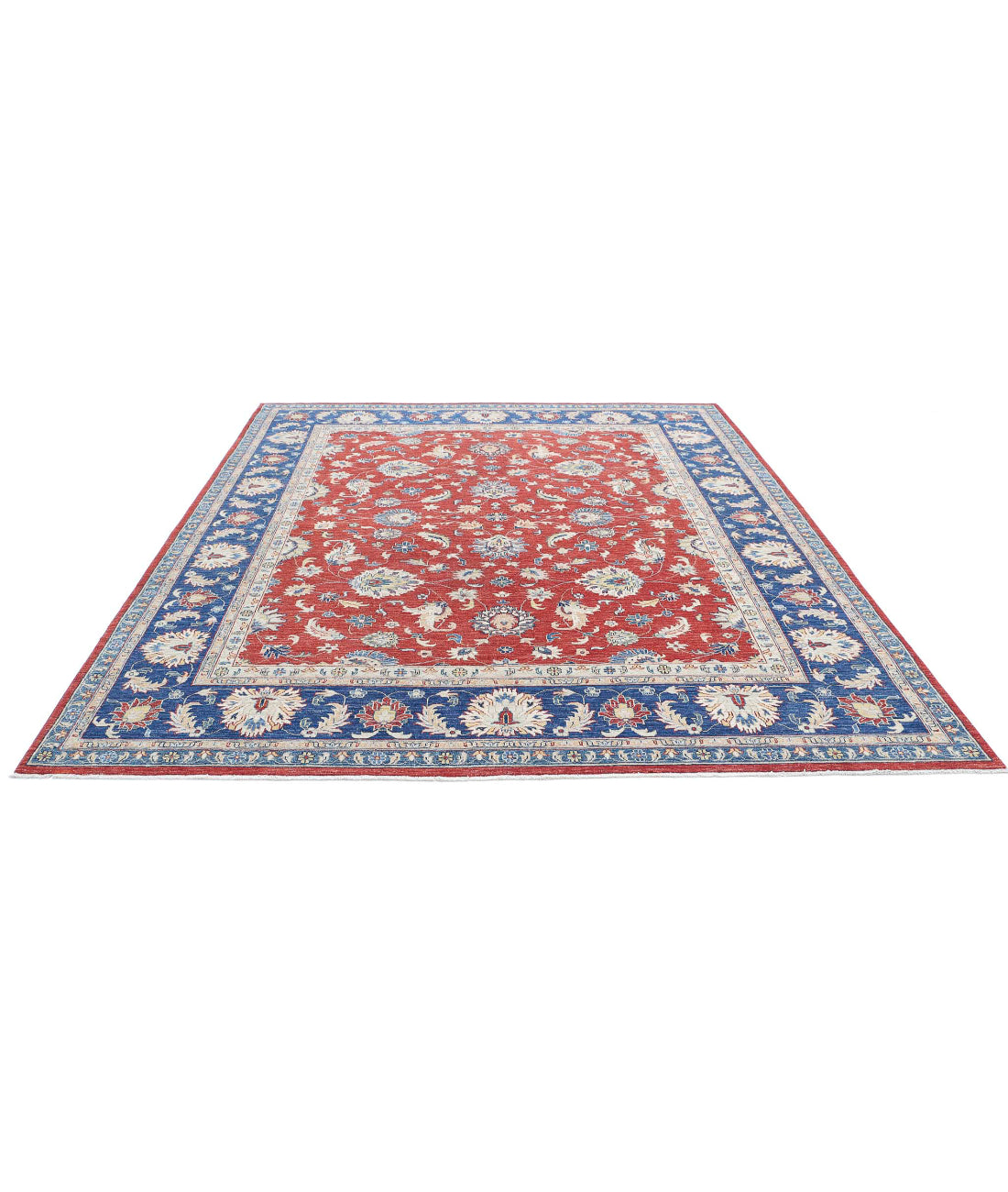 Ziegler 8'4'' X 10'0'' Hand-Knotted Wool Rug 8'4'' x 10'0'' (250 X 300) / Red / Blue