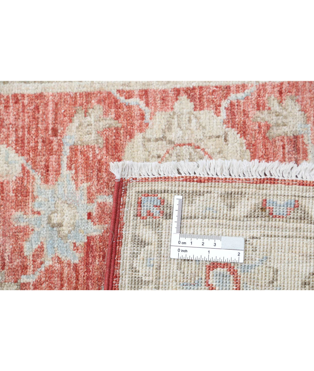 Ziegler 2'5'' X 8'0'' Hand-Knotted Wool Rug 2'5'' x 8'0'' (73 X 240) / Red / Ivory