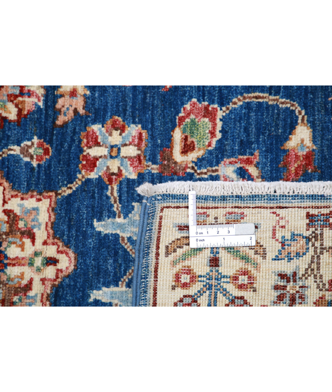 Ziegler 2'7'' X 3'11'' Hand-Knotted Wool Rug 2'7'' x 3'11'' (78 X 118) / Blue / Ivory