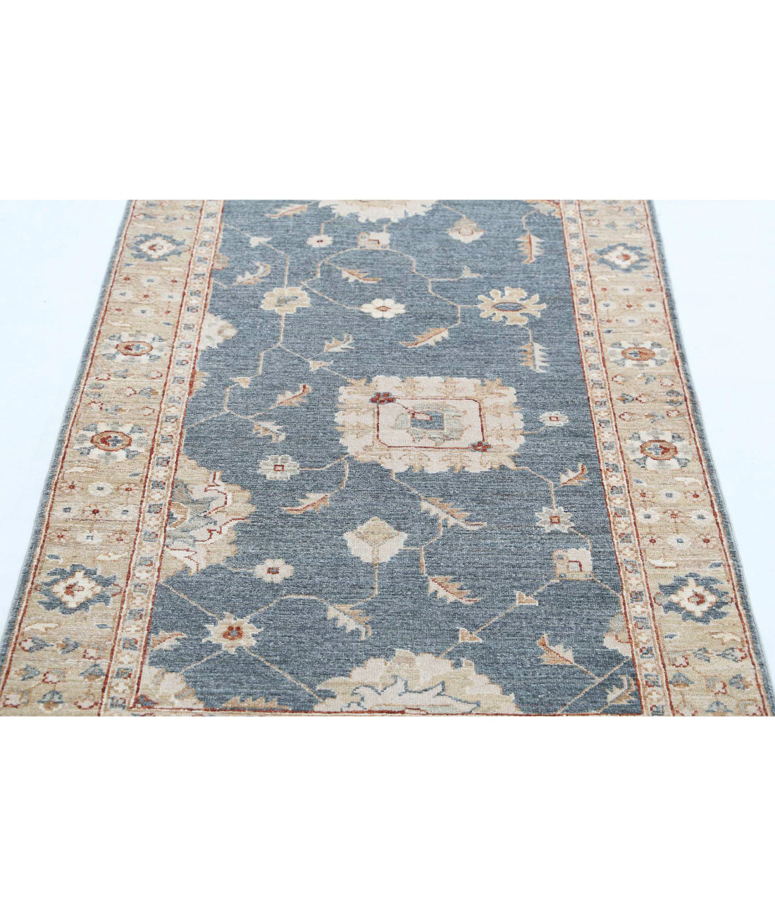 Ziegler 3'0'' X 5'0'' Hand-Knotted Wool Rug 3'0'' x 5'0'' (90 X 150) / Grey / N/A